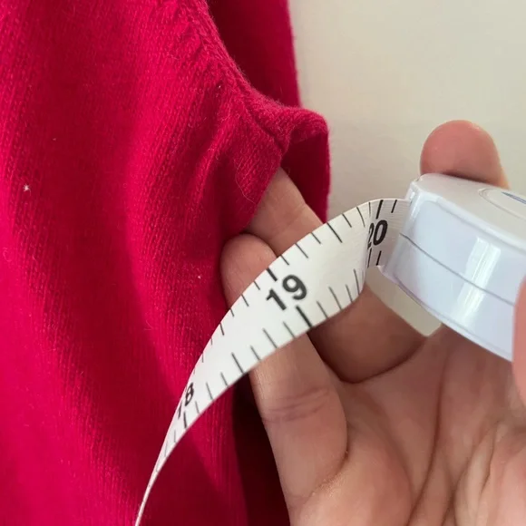 J. Crew Red V-Neck Sweater Soft Knit - Medium - Picture 6 of 7